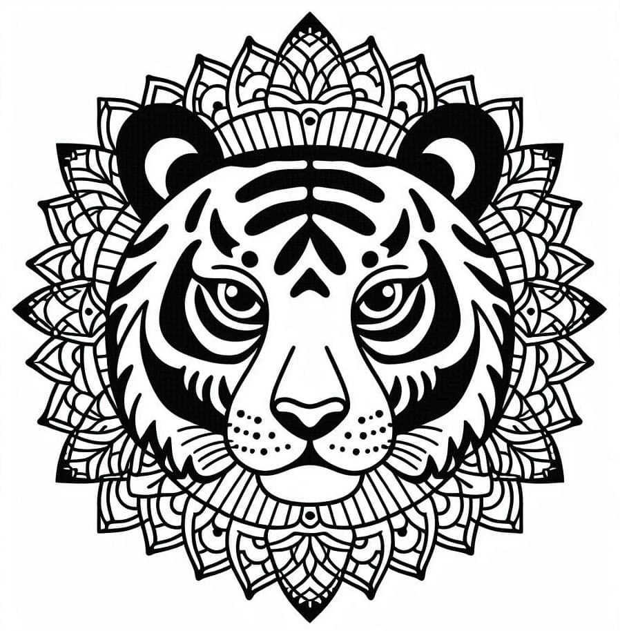 Mandalas Tigre 17